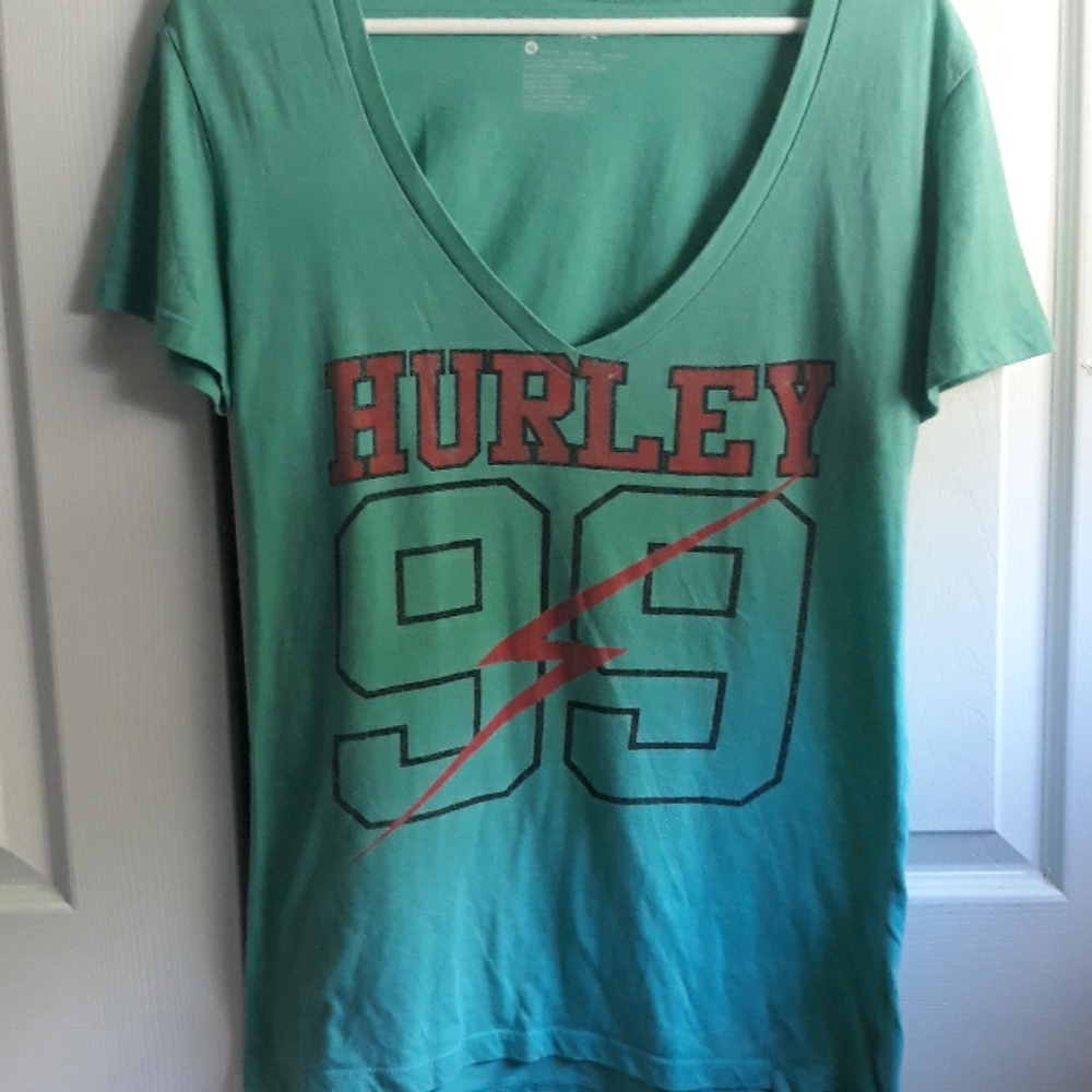 Hurley green t-shirt